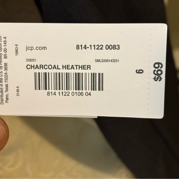 NWT Liz Claiborne Regular Fit Charcoal Grey Blazer, Size 6 - Picture 15 of 15